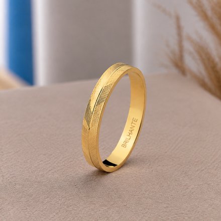 Aliança Diamantada Fina